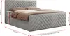 MKS MEBLE Boxspringbett 180x200 mit Bettkasten Matratze H3 Produktbild-Vorschau 5