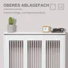 HOMCOM Heizungsabdeckung Heizkörperverkleidung 90x18x84cm Produktbild-Vorschau 4