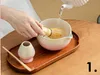 Coffret matcha latte "Fuji Pink" avec bol verseur, fouet et Voir les images du produit 3