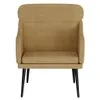 A studio shot of a single armchair. Voir les images du produit