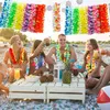 Hawaiianische Leis, bunte Kunstblumen-Halskette, Leis, Produktbild-Vorschau 3