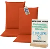 Pillows24 - 2x Hochlehner Auflagen 120x50x8 cm | Bequeme & Produktbild-Vorschau 1