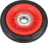 A close-up studio shot of a single washing machine drum roller wheel. Voir les images du produit