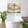 MuchoWow® - Leinwandbilder - Giraffe - Wilde Tiere - Bad - Produktbild-Vorschau 2