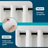 Thermovorhang Samt Verdunkelungsvorhang Weiß 260x132 cm Produktbild-Vorschau 3