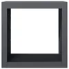 A dark gray metal firewood rack is shown against a white background. Anteprima dell’immagine prodotto