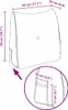 vidaXL Rücken Kissen Weinrot 45 x 24 x 50 cm Stoff Produktbild-Vorschau 7