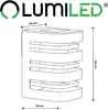 Kinkiet Solarny Lampa Elewacyjna LED Natynkowa CAMILA 3000K Podgląd zdjęcia produktu 6