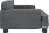 Side view of a dark gray dog bed. Náhľad obrázku produktu
