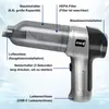 Diagram of a handheld vacuum cleaner with labels pointing to different parts. Produktbild-Vorschau