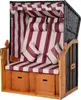 PureHaven Strandkorb 118x79x150 cm für 2 Personen elegantes Produktbild-Vorschau 1
