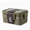 Lunchbox Edelstahl 1200 ml – 2-stöckige Bento Box mit 3 Produktbild-Vorschau 2