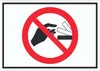 Bitte nicht von Hand öffnen Schild Symbol A0 (841x1189mm) Produktbild-Vorschau 1