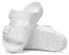 Birkenstock Arizona Damen-Pantoletten in Weiß – schmale Produktbild-Vorschau 4