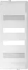 A white electrical distribution box with multiple compartments. Produktbild-Vorschau
