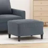 vidaXL Fußhocker Dunkelgrau 60x50x41 cm Samt Produktbild-Vorschau 2
