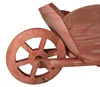 Pflanz-Schubkarre aus Holz, 100 x 30 x 34 cm, naturbelassen Produktbild-Vorschau 2