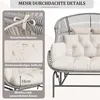 Flieks Rattan Hollywoodschaukel Schaukelstuhl Produktbild-Vorschau 4