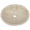 Waschbecken Creme 53x40x15 cm Marmor Produktbild-Vorschau 5