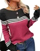 AKSA Damen Strickpullover Pullover Herbst Winter Langer Produktbild-Vorschau 2
