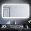 SUNSURY Koupelnové zrcadlo 120x60cm led osvětlení Dotykové Náhled obrázku produktu 1