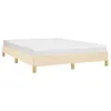 vidaXL Bettgestell ohne Matratze Creme 140x200 cm Stoff Produktbild-Vorschau 3
