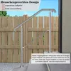 AICA 108x102cm Edelstahl-Treppengeländer, Eingangshandlauf, Produktbild-Vorschau 7