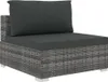 vidaXL 11-tlg. Garten-Lounge-Set mit Auflagen Poly Rattan Produktbild-Vorschau 5