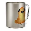 Mr. & Mrs. Panda Thermobecher Mops Krone - Transparent - Produktbild-Vorschau 2