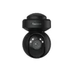 A black Reolink security camera with a dome-shaped top and a spherical camera body. Produktbild-Vorschau