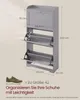 VASAGLE Schuhschrank 3 Klappen, Schuhkipper, Schuhregal, Produktbild-Vorschau 7