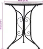 vidaXL Mosaic bistro stolek šedý 60 cm keramický Náhled obrázku produktu 6