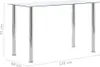 vidaXL Esstisch Transparent 120 x 60 x 75 cm Srdcové sklo Náhľad obrázku produktu 4