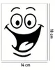 GKA WC Deckel Aufkleber Smile lächelndes Gesicht Produktbild-Vorschau 5