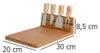 Vassoio per formaggi Excellent Houseware, bambù, 30x20x8,5 Anteprima dell’immagine prodotto 29
