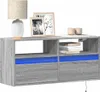 TV-Wandschrank mit LED-Beleuchtung Grau Sonoma 100x31x45 cm Produktbild-Vorschau 2