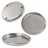 Metall Kerzentablett Silber rund im Orient Design - 34 cm - Produktbild-Vorschau 2