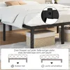 Yaheetech Bettrahmen 37cm Metallbett Bettgestell aus Produktbild-Vorschau 4