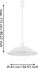 Eglo 96474 ALVEZ E27 Hängeleuchte Ø420mm Weiss Klar Produktbild-Vorschau 6
