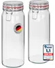 WELLGRO Einmachgläser mit Bügelverschluss rund 2160ml - Produktbild-Vorschau 1
