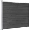 vidaXL Zaunelement Set WPC 872x146 cm Grau Podgląd zdjęcia produktu 2