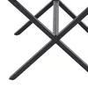 A close-up view of the black metal base of a stool or table, showing the intersecting legs. Náhľad obrázku produktu