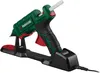 A Parkside hot glue gun with its charging station, presented against a white background. Produktbild-Vorschau