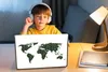 MuchoWow® Laptop Aufkleber Sticker Cover Weltkarte - Grün - Produktbild-Vorschau 3