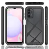 A product shot of a phone case for a Samsung Galaxy A13 4G, shown from multiple angles. Produktbild-Vorschau