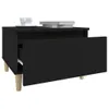 vidaXL Table d'appoint noire 50x46x35 cm Bois composite Voir les images du produit 5