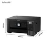 A product shot of an Epson EcoTank L4260 printer with dimensions indicated. Podgląd zdjęcia produktu