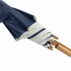 Stockschirm Automatik Regenschirm Ø103 cm Holzgriff Produktbild-Vorschau 6
