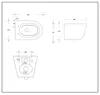 BB Wand Hänge WC Toilette WC-Set spülrandlos mit kurzer Produktbild-Vorschau 3