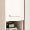 Bücherregal weiß modern stehend skandinavisch hohe Stange Produktbild-Vorschau 7
